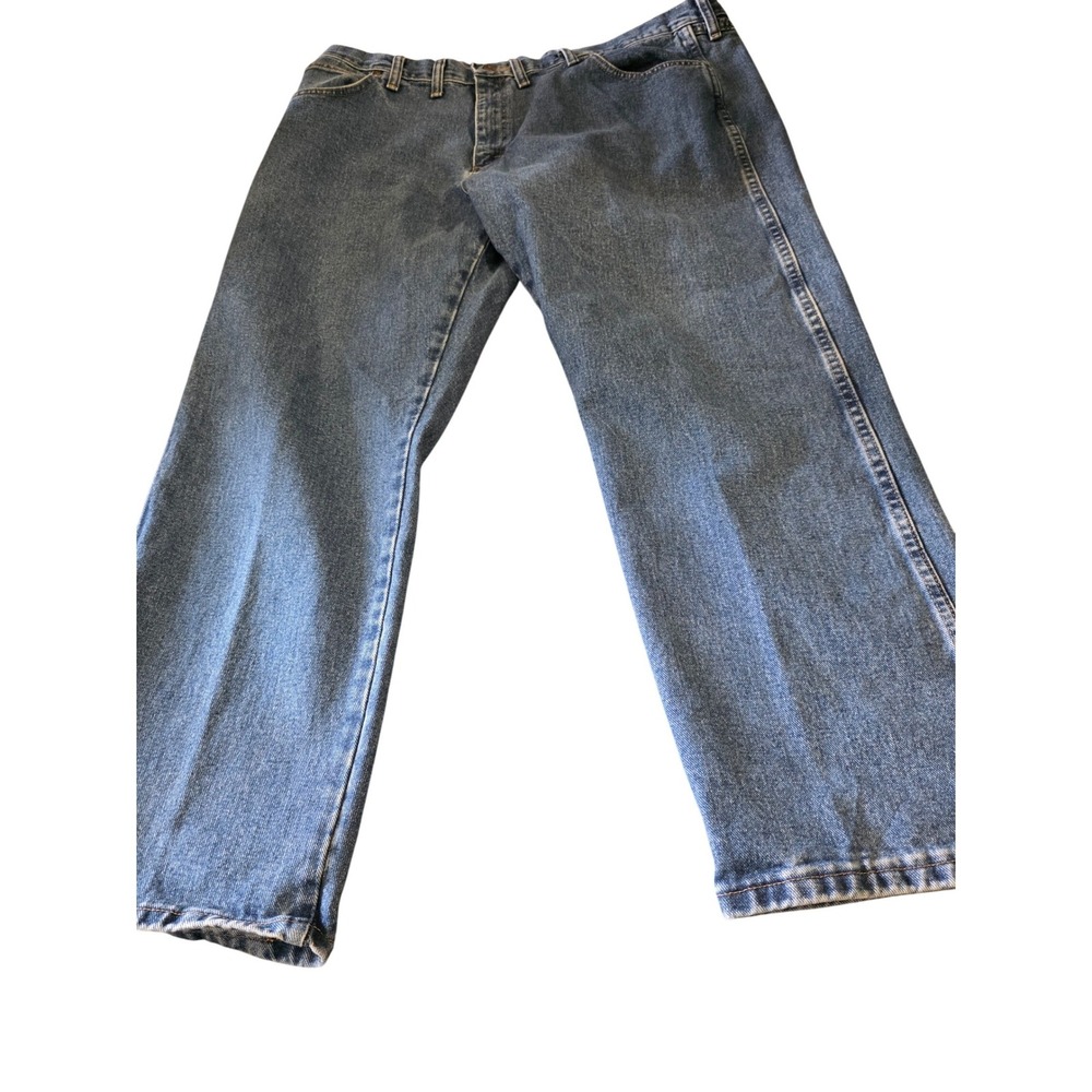Wrangler Five Star Premium Denim Jeans Mens 44x30 Blue Medium Wash Relaxed Fit